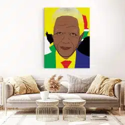 Tablou Nelson Mandela lider politic