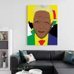 Tablou Nelson Mandela lider politic