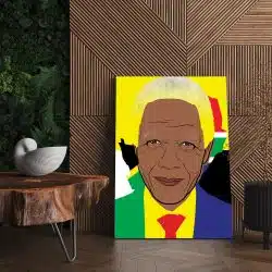 Tablou Nelson Mandela lider politic