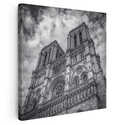 Tablou Notre Dame Paris Franta alb negru 1523 - Afis Poster Tablou Notre Dame Paris Franta pentru living casa birou bucatarie livrare in 24 ore la cel mai bun pret.