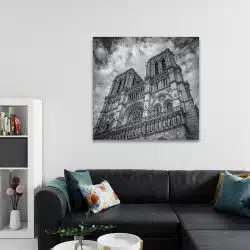 Tablou Notre Dame Paris Franta alb negru 1523 camera 2 - Afis Poster Tablou Notre Dame Paris Franta pentru living casa birou bucatarie livrare in 24 ore la cel mai bun pret.