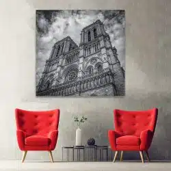 Tablou Notre Dame Paris Franta alb negru 1523 hol - Afis Poster Tablou Notre Dame Paris Franta pentru living casa birou bucatarie livrare in 24 ore la cel mai bun pret.