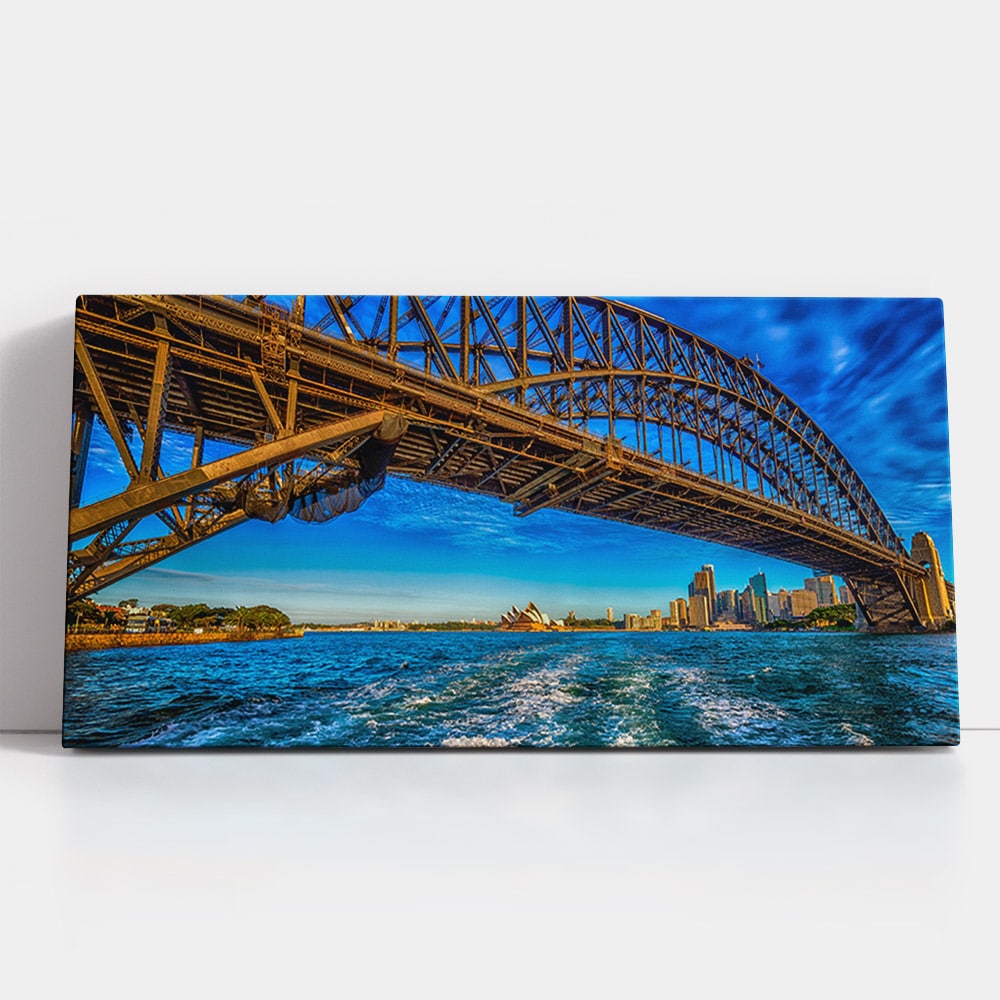 Tablou Podul Sydney Harbour - Material produs:: Poster pe hartie FARA RAMA, Dimensiunea:: 70x140 cm