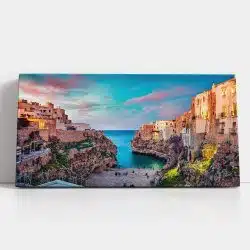 Tablou Polignano a Mare Puglia Italia albastru maro 1758 detalii tablou - Afis Poster Tablou Polignano a Mare Puglia Italia albastru maro pentru living casa birou bucatarie livrare in 24 ore la cel mai bun pret.