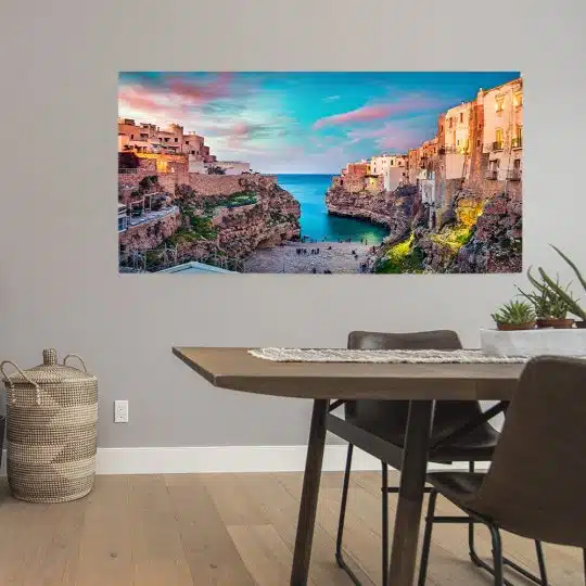 Tablou Polignano a Mare Puglia Italia albastru maro 1758 tablou bucatarie moderna - Afis Poster Tablou Polignano a Mare Puglia Italia albastru maro pentru living casa birou bucatarie livrare in 24 ore la cel mai bun pret.