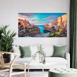 Tablou Polignano a Mare Puglia Italia albastru maro 1758 tablou living modern - Afis Poster Tablou Polignano a Mare Puglia Italia albastru maro pentru living casa birou bucatarie livrare in 24 ore la cel mai bun pret.