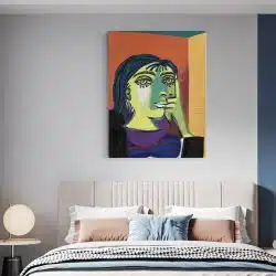 Tablou Portretul Dorei Maar de Pablo Picasso 2029 dormitor - Afis Poster Tablou Portretul Dorei Maar de Pablo Picasso pentru living casa birou bucatarie livrare in 24 ore la cel mai bun pret.