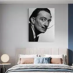 Tablou Salvador Dali pictor alb negru 2107 dormitor - Afis Poster Tablou Salvador Dali pictor pentru living casa birou bucatarie livrare in 24 ore la cel mai bun pret.