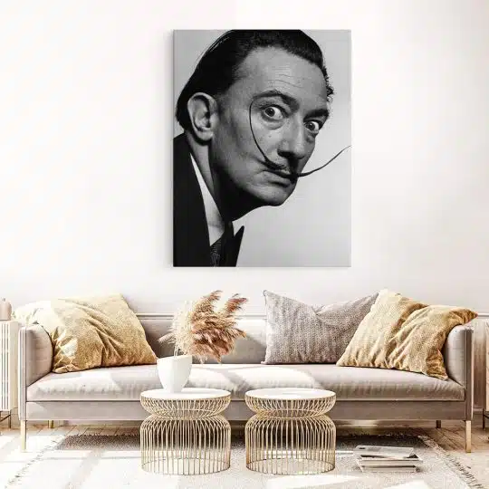 Tablou Salvador Dali pictor alb negru 2107 living 1 - Afis Poster Tablou Salvador Dali pictor pentru living casa birou bucatarie livrare in 24 ore la cel mai bun pret.