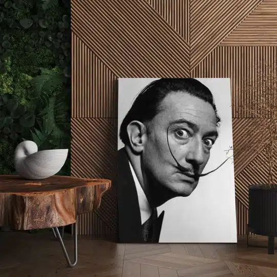 Tablou Salvador Dali pictor alb negru 2107 living - Afis Poster Tablou Salvador Dali pictor pentru living casa birou bucatarie livrare in 24 ore la cel mai bun pret.