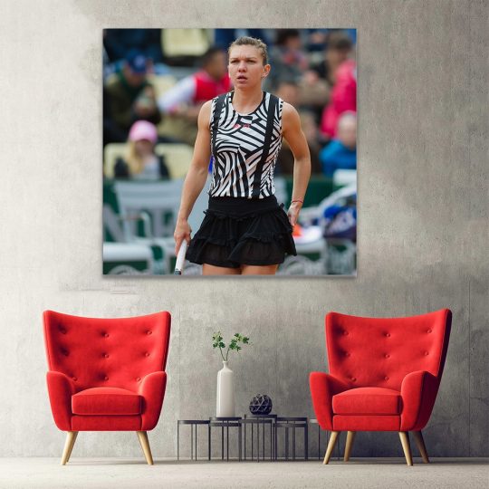 Tablou Simona Halep jucatoare de tenis 2000 hol - Afis Poster Tablou Simona Halep jucatoare de tenis pentru living casa birou bucatarie livrare in 24 ore la cel mai bun pret.