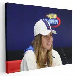 Tablou Simona Halep jucatoare de tenis albastru 1604 - Afis Poster Simona Halep jucatoare de tenis albastru pentru living casa birou bucatarie livrare in 24 ore la cel mai bun pret.