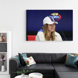 Tablou Simona Halep jucatoare de tenis albastru 1604 living - Afis Poster Simona Halep jucatoare de tenis albastru pentru living casa birou bucatarie livrare in 24 ore la cel mai bun pret.