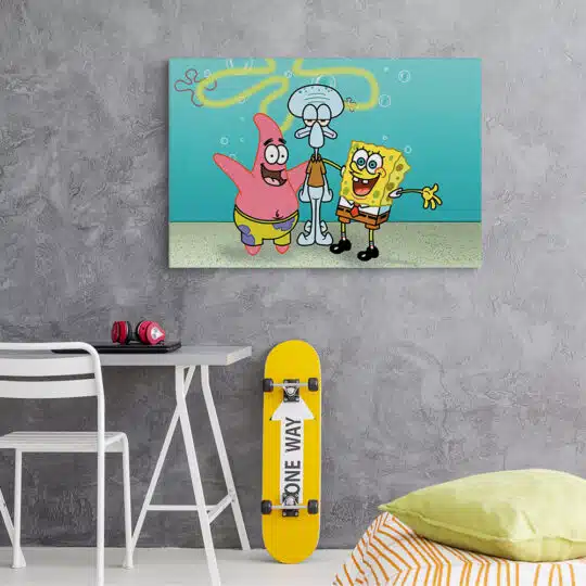 Tablou SpongeBob Pantaloni Pătrati desene animate 4842 camera adolescent