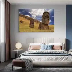 Tablou Statui Moai Insula Pastelui albastru 1546 dormitor - Afis Poster Tablou Statui Moai Insula Pastelui pentru living casa birou bucatarie livrare in 24 ore la cel mai bun pret.