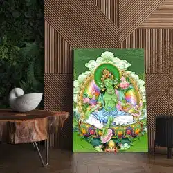 Tablou Tara Verde remediu Feng Shui verde 1455 living - Afis Poster Tablou Feng Shui Tara Verde pentru living casa birou bucatarie livrare in 24 ore la cel mai bun pret.