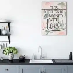 Tablou This kitchen is seasoned with love 3914 bucatarie