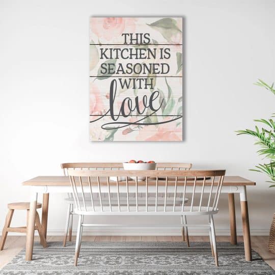 Tablou This kitchen is seasoned with love 3914 bucatarie1