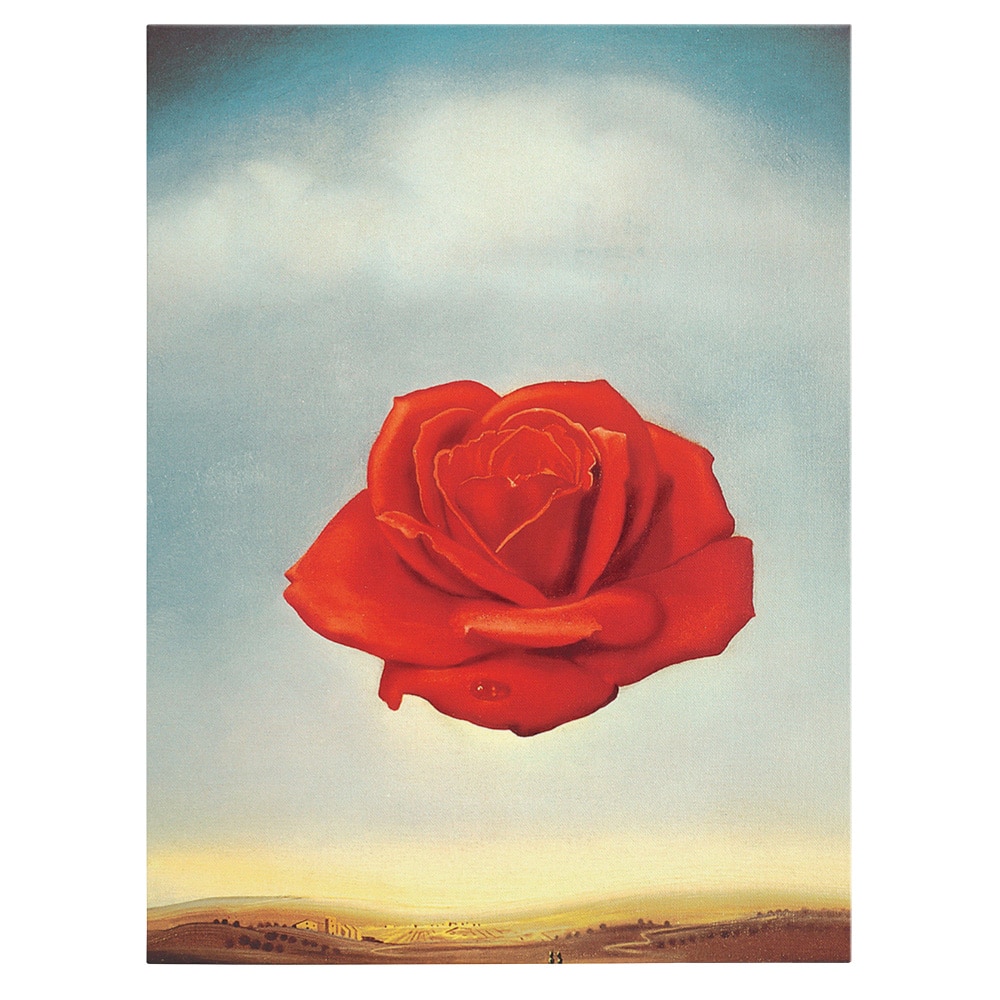 Tablou pictura Trandafir meditativ de Salvador Dali 1987 - Material produs:: Poster pe hartie FARA RAMA, Dimensiunea:: 70x100 cm