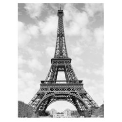 Tablou Turnul Eiffel Paris Franta alb negru 1486 front - Afis Poster Tablou Turnul Eiffel Paris alb negru pentru living casa birou bucatarie livrare in 24 ore la cel mai bun pret.