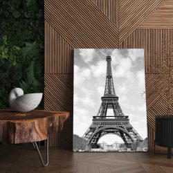 Tablou Turnul Eiffel Paris Franta alb negru 1486 living - Afis Poster Tablou Turnul Eiffel Paris alb negru pentru living casa birou bucatarie livrare in 24 ore la cel mai bun pret.