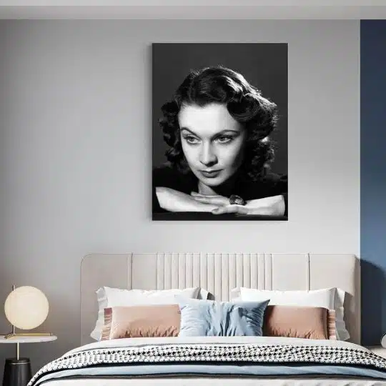 Tablou Vivien Leigh actrita alb negru 1941 dormitor - Afis Poster Tablou Vivien Leigh actrita alb negru pentru living casa birou bucatarie livrare in 24 ore la cel mai bun pret.