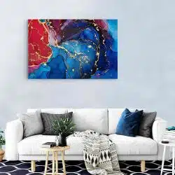 Tablou abstract imitatie marmura albastru rosu 1418 living modern - Afis Poster abstract imitatie marmura albastru rosu pentru living casa birou bucatarie livrare in 24 ore la cel mai bun pret.