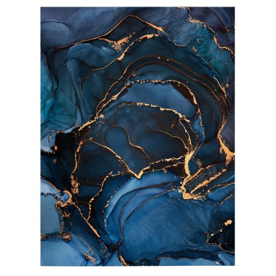 Tablou abstract imitatie marmura auriu albastru 1430 front - Afis Poster abstract imitatie marmura auriu albastru pentru living casa birou bucatarie livrare in 24 ore la cel mai bun pret.