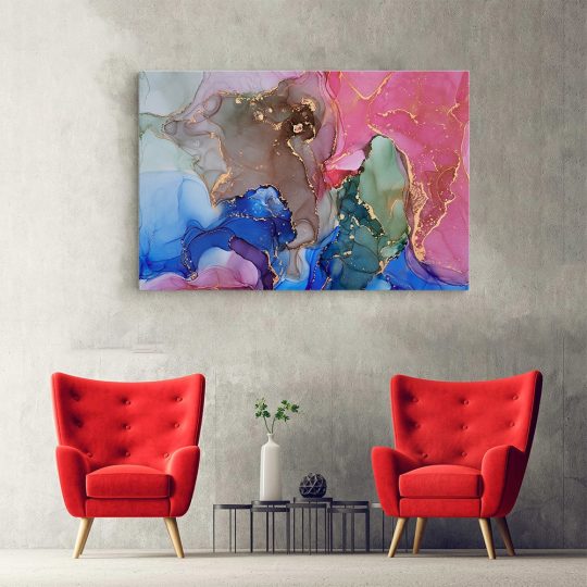 Tablou abstract imitatie marmura roz albastru 1416 hol - Afis Poster abstract imitatie marmura roz albastru pentru living casa birou bucatarie livrare in 24 ore la cel mai bun pret.