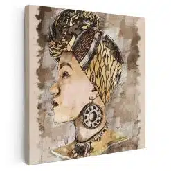 Tablou acuarela femeie africana cu turban maro 2061 - Afis Poster Tablou acuarela femeie africana cu turban pentru living casa birou bucatarie livrare in 24 ore la cel mai bun pret.