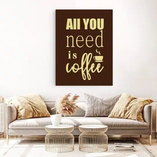 Tablou afis All you need is coffee 3869 living 1