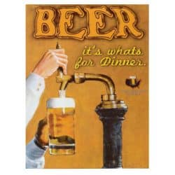 Tablou afis Beer it s whats for dinner 3982 front