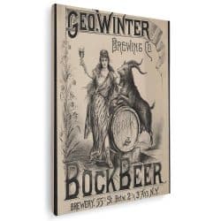 Tablou afis Bock Beer vintage 3996