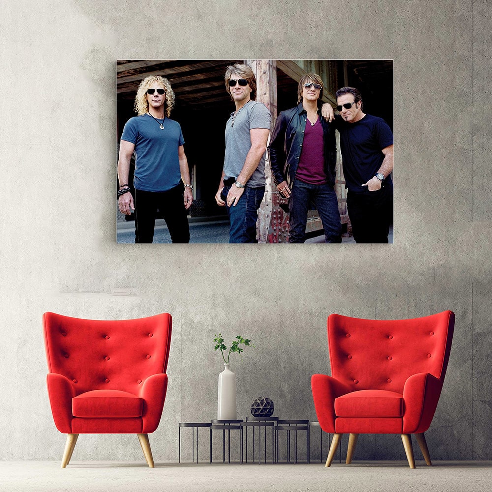 Tablou afis Bon Jovi trupa rock 2302 hol - Afis Poster Tablou afis Metallica trupa rock pentru living casa birou bucatarie livrare in 24 ore la cel mai bun pret.