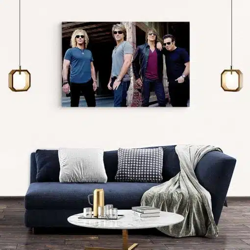 Tablou afis Bon Jovi trupa rock 2302 living modern 2 - Afis Poster Tablou afis Metallica trupa rock pentru living casa birou bucatarie livrare in 24 ore la cel mai bun pret.