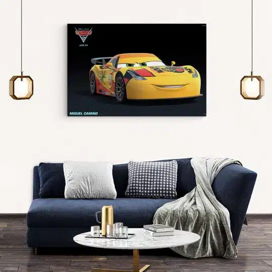 Tablou afis Cars2 Miguel Camino desene animate 2172 living modern 2 - Afis Poster Tablou Cars2 Miguel Camino desene animate pentru living casa birou bucatarie livrare in 24 ore la cel mai bun pret.