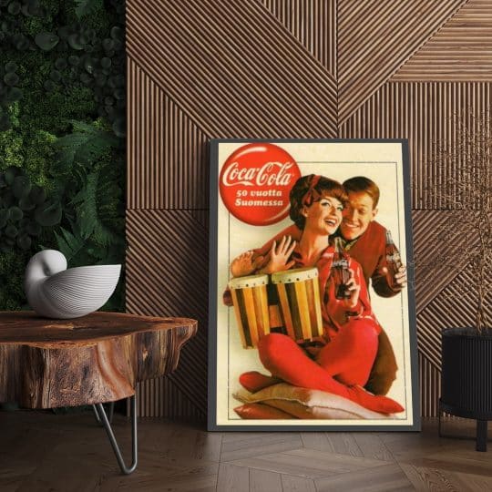 Tablou afis Coca Cola ad vintage 4022 living