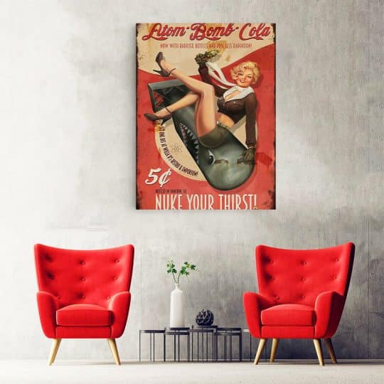 Tablou afis Coca Cola ad vintage 4029 hol