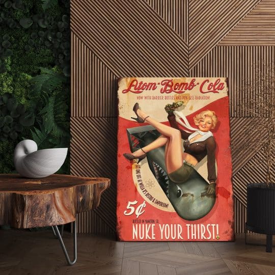 Tablou afis Coca Cola ad vintage 4029 living