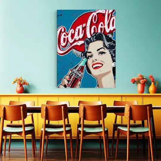 Tablou afis Coca Cola vintage 4013 restaurant