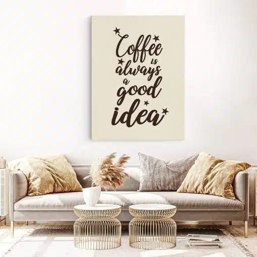 Tablou afis Coffee is always a good idea 3867 living 1