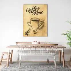 Tablou afis Coffee time vintage 3871 bucatarie1