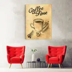 Tablou afis Coffee time vintage 3871 hol