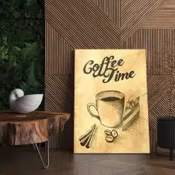 Tablou afis Coffee time vintage 3871 living