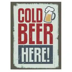 Tablou afis Cold Beer Here! vintage 3964 front