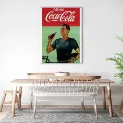 Tablou afis Drink Coca Cola vintage 4140 bucatarie1