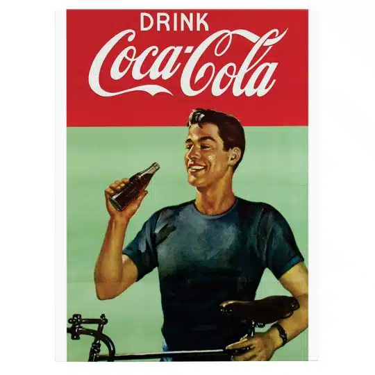 Tablou afis Drink Coca Cola vintage 4140 front