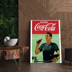 Tablou afis Drink Coca Cola vintage 4140 living