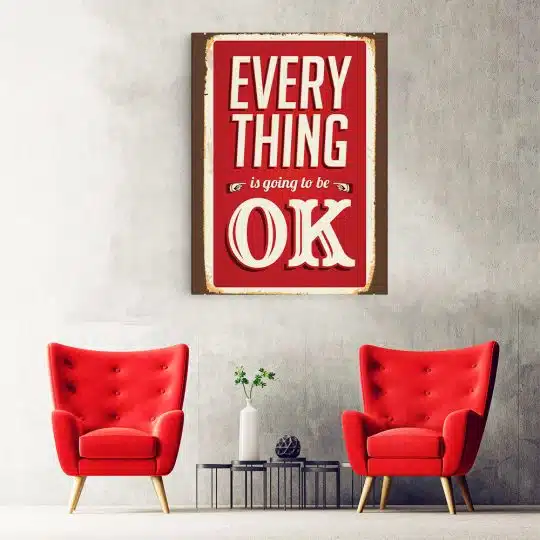 Tablou afis Everything is going to be OK 4402 hol