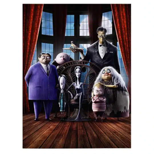 Tablou afis Familia Addams desene animate 4800 front